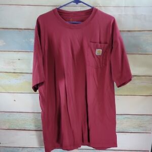 Carhartt Short-Sleeve Pocket Tee in Red